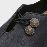 Ballerinas Damen mit Cut Out und Knopfdetail