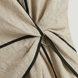 Damen Midikleid mit Wickeldetail und V-Ausschnitt