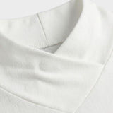 Damen Langarmshirt mit Stehkragen und V-Ausschnitt