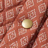 Damen Steppjacke mit Druckknöpfen und Stehkragen