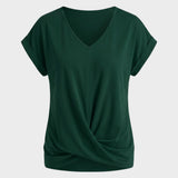 Damen T-Shirt mit V-Ausschnitt und Kurzarm