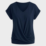 Damen T-Shirt mit V-Ausschnitt und Kurzarm