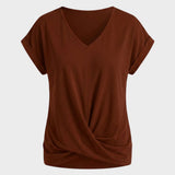 Damen T-Shirt mit V-Ausschnitt und Kurzarm