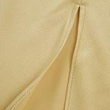Damen One Shoulder Kleid lang mit Beinschlitz und schmalem Träger