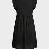 Damen Eyelet Minikleid | Babydoll