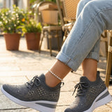 Damen Glitzer Sneaker | Mesh