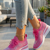 Damen Glitzer Sneaker | Mesh