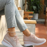 Damen Glitzer Sneaker | Mesh