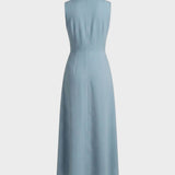 Damen Sommer Maxikleid | Gürtel
