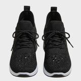 Damen Glitzer Sneaker | Mesh