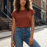 Damen Basic Tee | Loose Crew