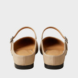 Damen Bequeme Pantoletten | Beige