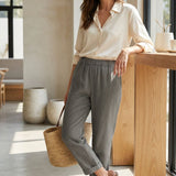 Damen Leinen Hose | 7/8 Loose