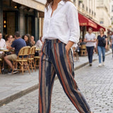 Damen Streifen Hose | Sommer