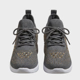 Damen Glitzer Sneaker | Mesh
