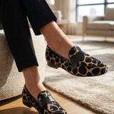Damen Slip On Loafer | Leopardenmuster