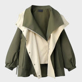 Damen Jacke mit Kapuze und Reißverschluss