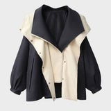 Damen Jacke mit Kapuze und Reißverschluss