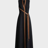 Damen Sommer Maxikleid | Gürtel