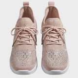 Damen Glitzer Sneaker | Mesh