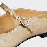 Damen Bequeme Pantoletten | Beige