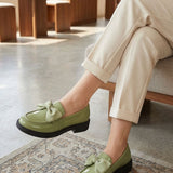 Damen Slip On Loafer | Schleifenverzierung