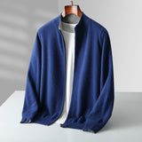 Vetoketjullinen neulecardigan miehille