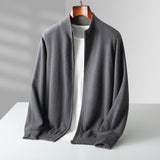 Vetoketjullinen neulecardigan miehille