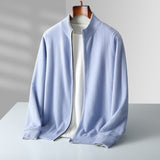 Vetoketjullinen neulecardigan miehille