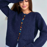 NOELLE | NAPPI-DETALJI NEULECARDIGAN