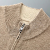 Vetoketjullinen neulecardigan miehille
