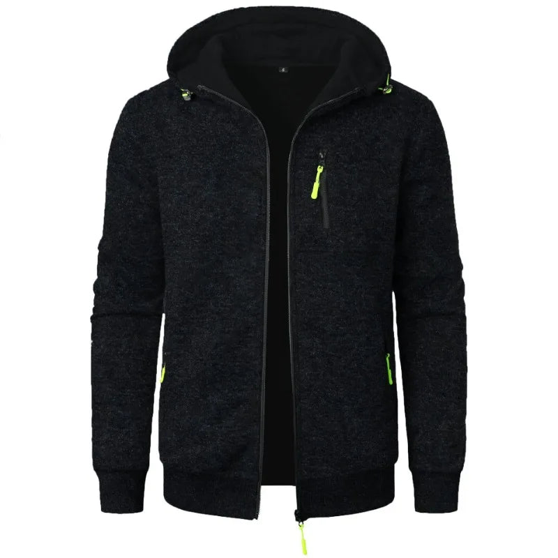 ELEGANTTI FLEECE-TAKKI MIEHILLE