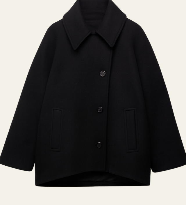 Venla – car coat -mallinen villakangastakki