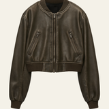 Alma – pelkistetty tekonahkainen bomber-takki