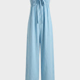 Damen Bandeau Jumpsuit | Wide-Leg
