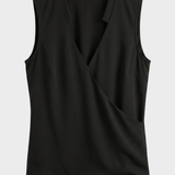 Damen Eleganter Wrap-Top | V-Neck