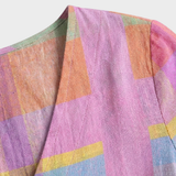 Damen Streifen Madikleid | Pastell