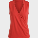 Damen Eleganter Wrap-Top | V-Neck