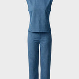 Damen Twin-Set | Top und Wide-Leg
