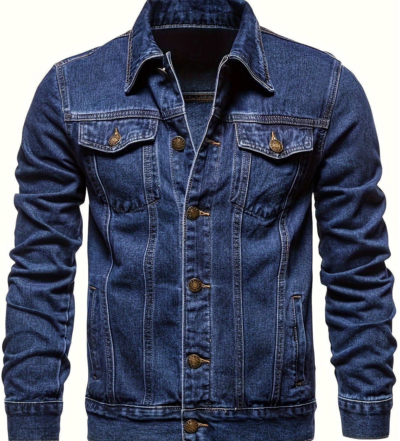 MIESTEN DENIM-TAKKI LAPELILLA