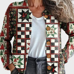 Everlyn™ – Jouluhenkinen patchwork-neuletakki