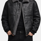 ERISTETTY ZIP-UP TAKKI MIEHILLE