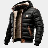 ELEGANTTI SHERPA VUORATTU TAKKI MIEHILLE