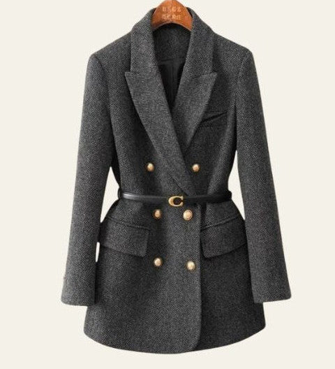 Nelli – kaksirivinen tweed-bleiseri