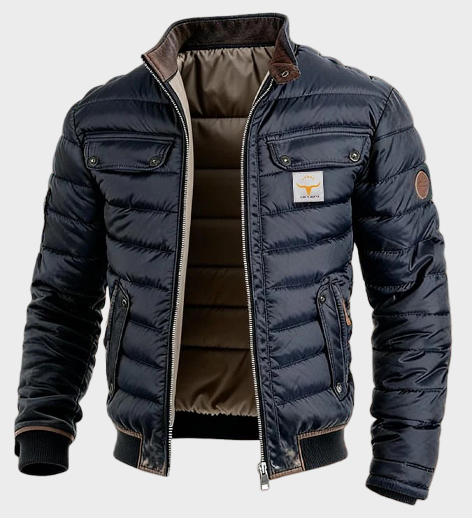 Erik™ - Tyylikäs vintage-untuvatakki