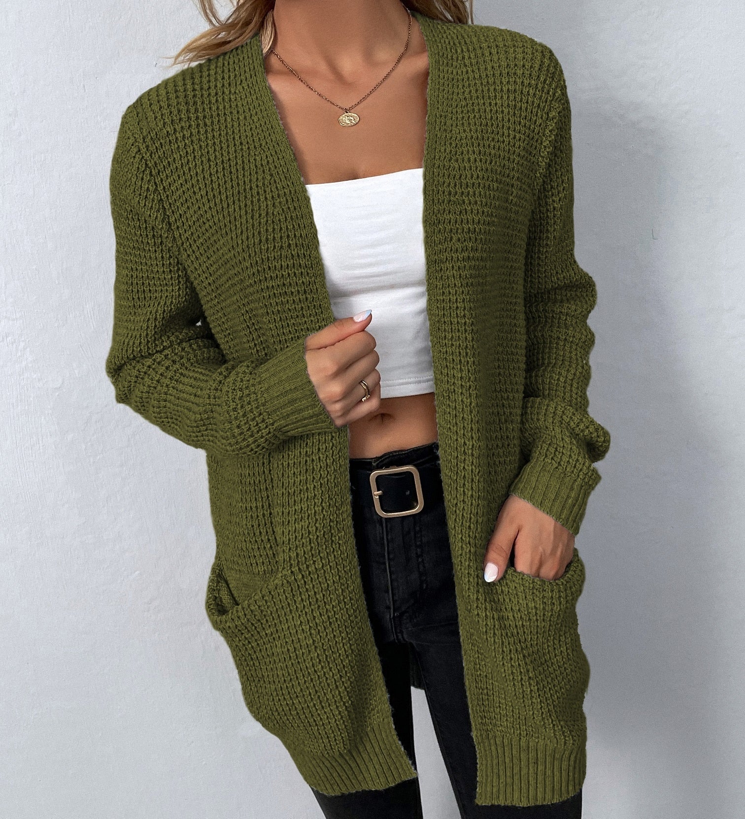 Esmae - Pitkä neulecardigan naisille