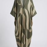 Damen Kaftankleid | Maxi Print