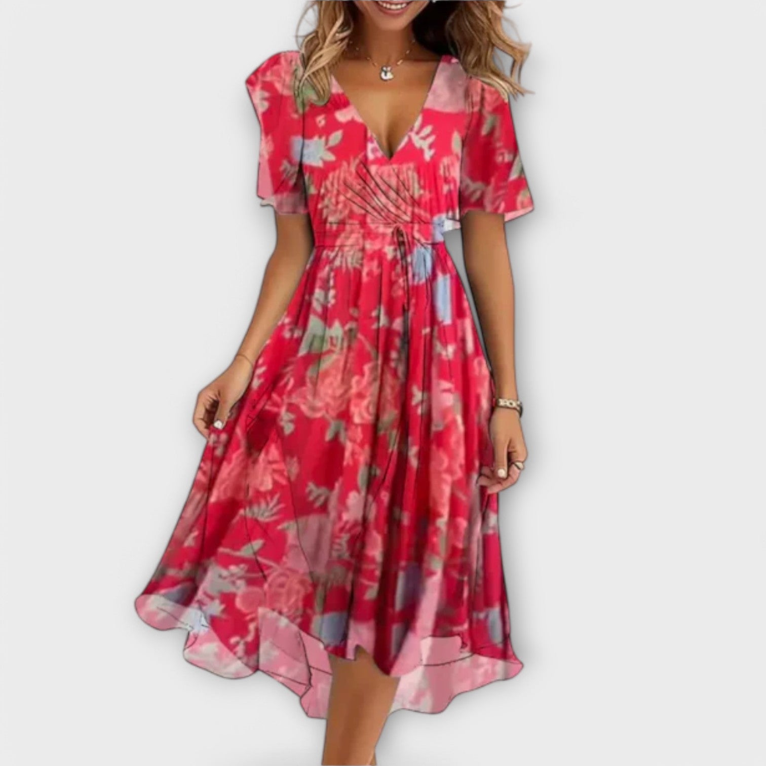 Annegret – Naisten V-kaula-aukkoinen mekko