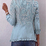 Emilia™ | Vintagehenkinen paisley-kuvioinen takki