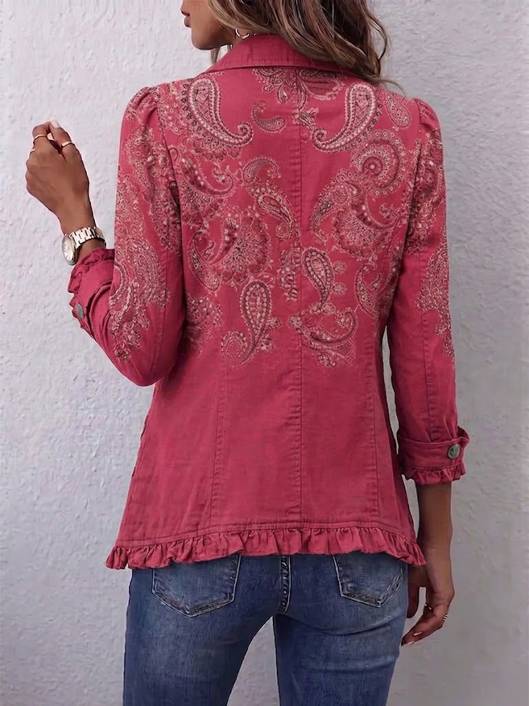 Valentina™ | Vintagehenkinen paisley-kuvioinen takki